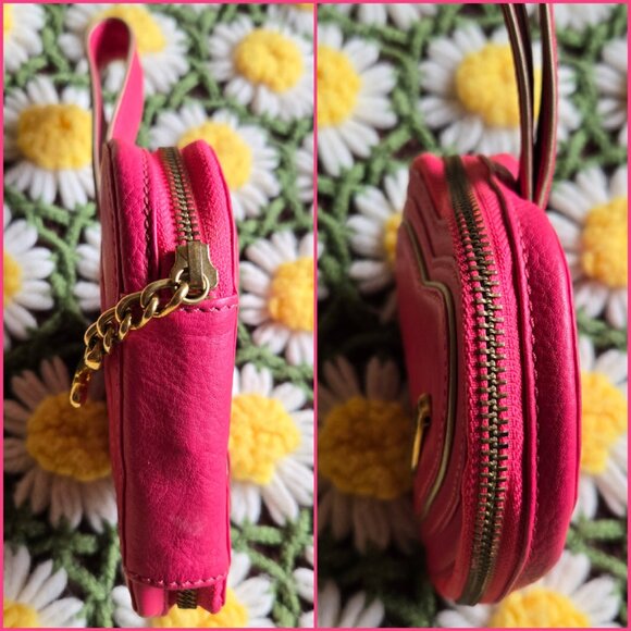 Juicy Couture Pink Leather Small Heart Purse - Picture 4 of 15